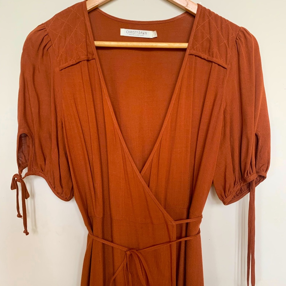 Christy Dawn wrap maxi dress